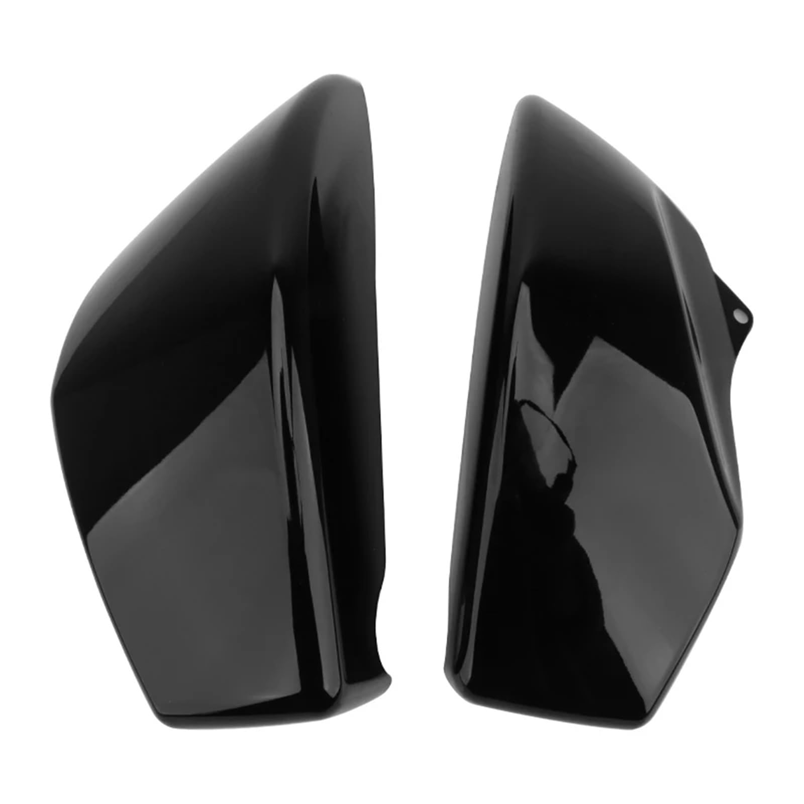 Motorrad Batterieabdeckung Motorrad Chrom Schwarz Batterie Side Covers Zubehör Fit Für Honda VTX 1800 VTX1800 R/S/N/F/T 2002-2008 Batterieseitenabdeckung(Black) von LCQSYE