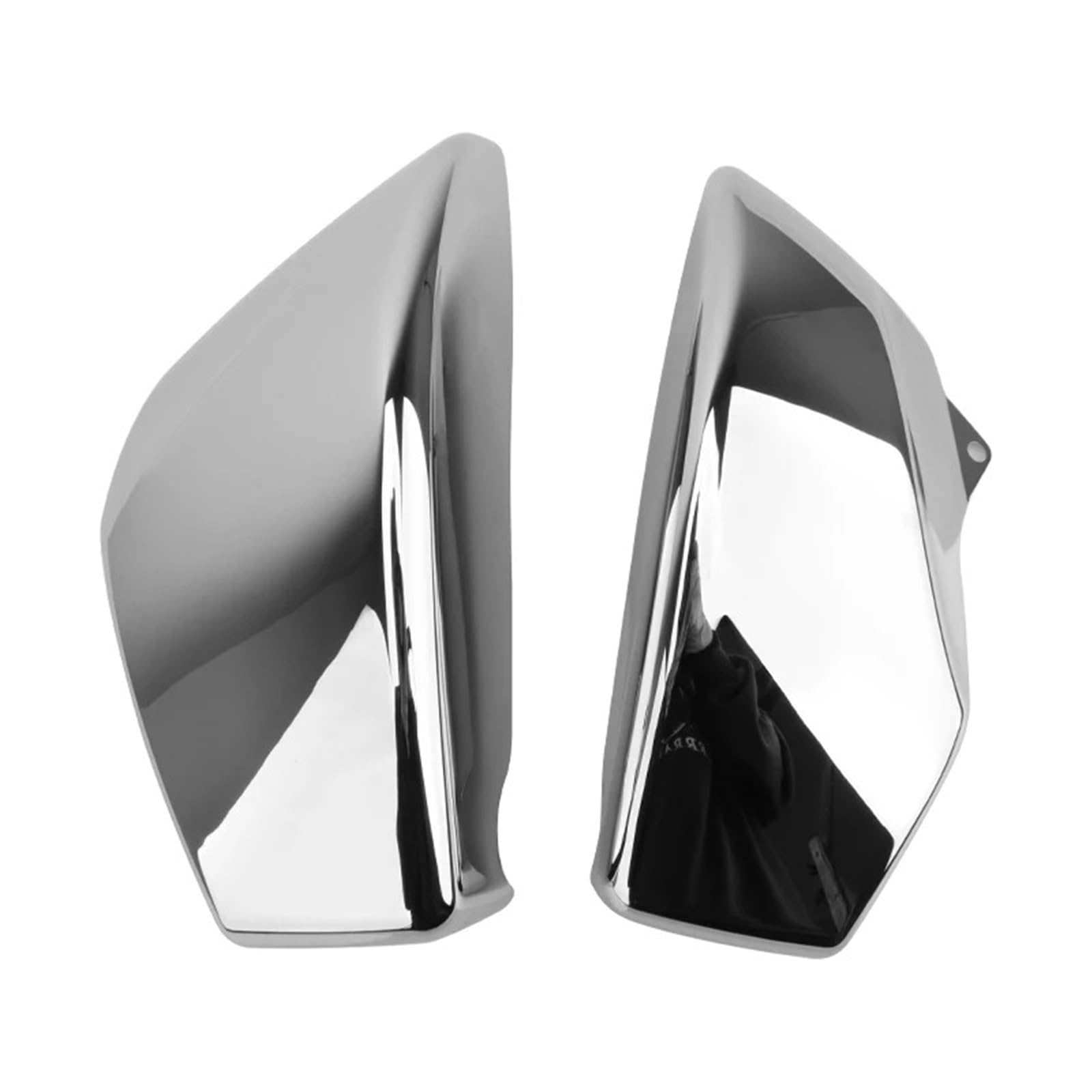 Motorrad Batterieabdeckung Motorrad Chrom Schwarz Batterie Side Covers Zubehör Fit Für Honda VTX 1800 VTX1800 R/S/N/F/T 2002-2008 Batterieseitenabdeckung(Chrome) von LCQSYE