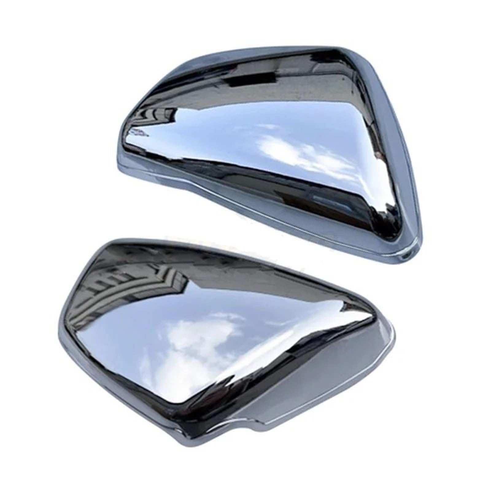 Motorrad Batterieabdeckung Motorrad Chrom Schwarz Batterie Side Verkleidung Abdeckung ABS Schutz Fit Für Yamaha XV700 750 1000 1100 Virago 1984-Up Batterieseitenabdeckung(Set) von LCQSYE