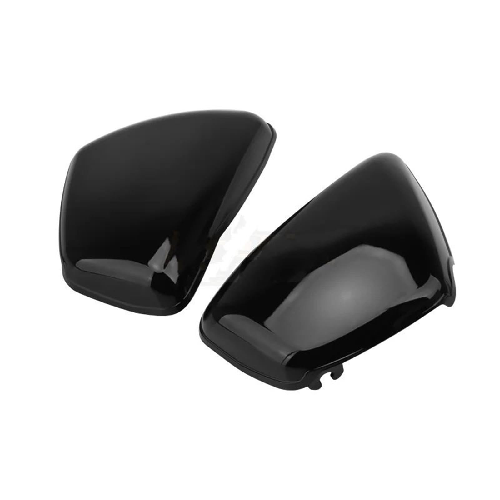 Motorrad Batterieabdeckung Motorrad Chrom Schwarz Batterie Side Verkleidung Abdeckung ABS Schutz Fit Für Yamaha XV700 750 1000 1100 Virago 1984-Up Batterieseitenabdeckung(Set 2) von LCQSYE