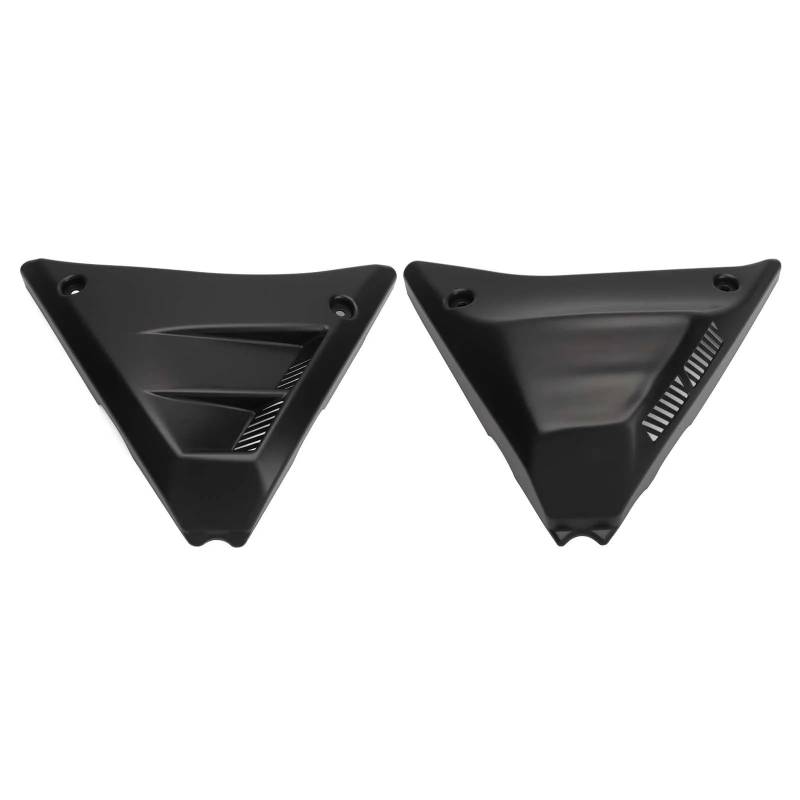 Motorrad Batterieabdeckung Motorrad Dreieck Seite Batterie Abdeckungen Fit Für Harley 1982-1994 FXR 1999-2000 FXRS FXRP FXRT FXRII Batterieseitenabdeckung(Matte black) von LCQSYE