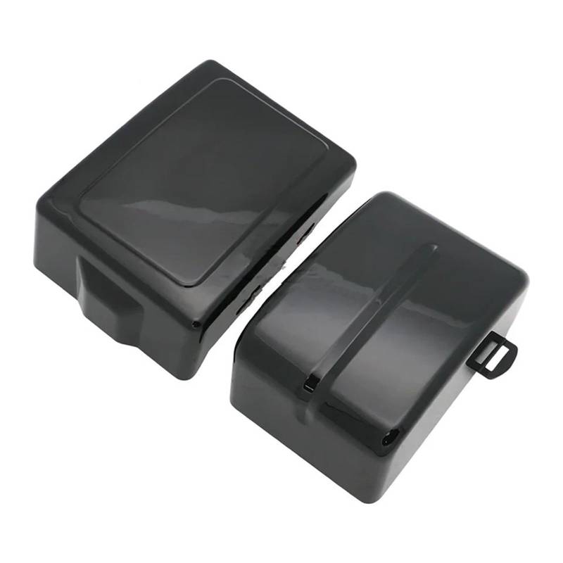 Motorrad Batterieabdeckung Motorrad Schwarz Batterie Seite Verkleidung Rahmen Abdeckungen Kappe Fit Für Harley Dyna Street Fat Bob Super Glide Wide Glide Switchback FLD FXD Batterieseitenabdeckung(Glo von LCQSYE