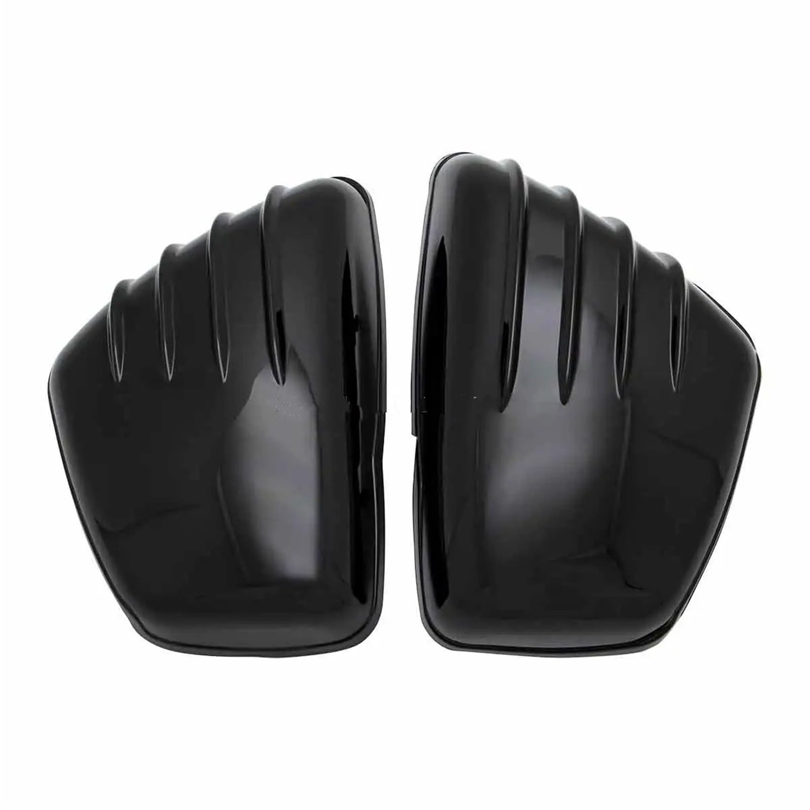 Motorrad Batterieabdeckung Streifen Motorrad Verkleidung Seite Batterie Abdeckungen Fit Für Yamaha Virago XV 700 750 1000 1100 XV700 XV750 XV1000 XV1100 Batterieseitenabdeckung(Glossy Black-2) von LCQSYE
