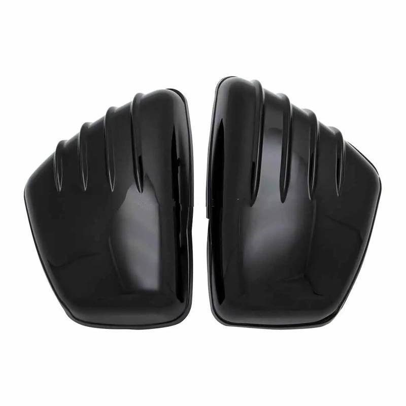 Motorrad Batterieabdeckung Streifen Motorrad Verkleidung Seite Batterie Abdeckungen Fit Für Yamaha Virago XV 700 750 1000 1100 XV700 XV750 XV1000 XV1100 Batterieseitenabdeckung(Glossy Black-2) von LCQSYE