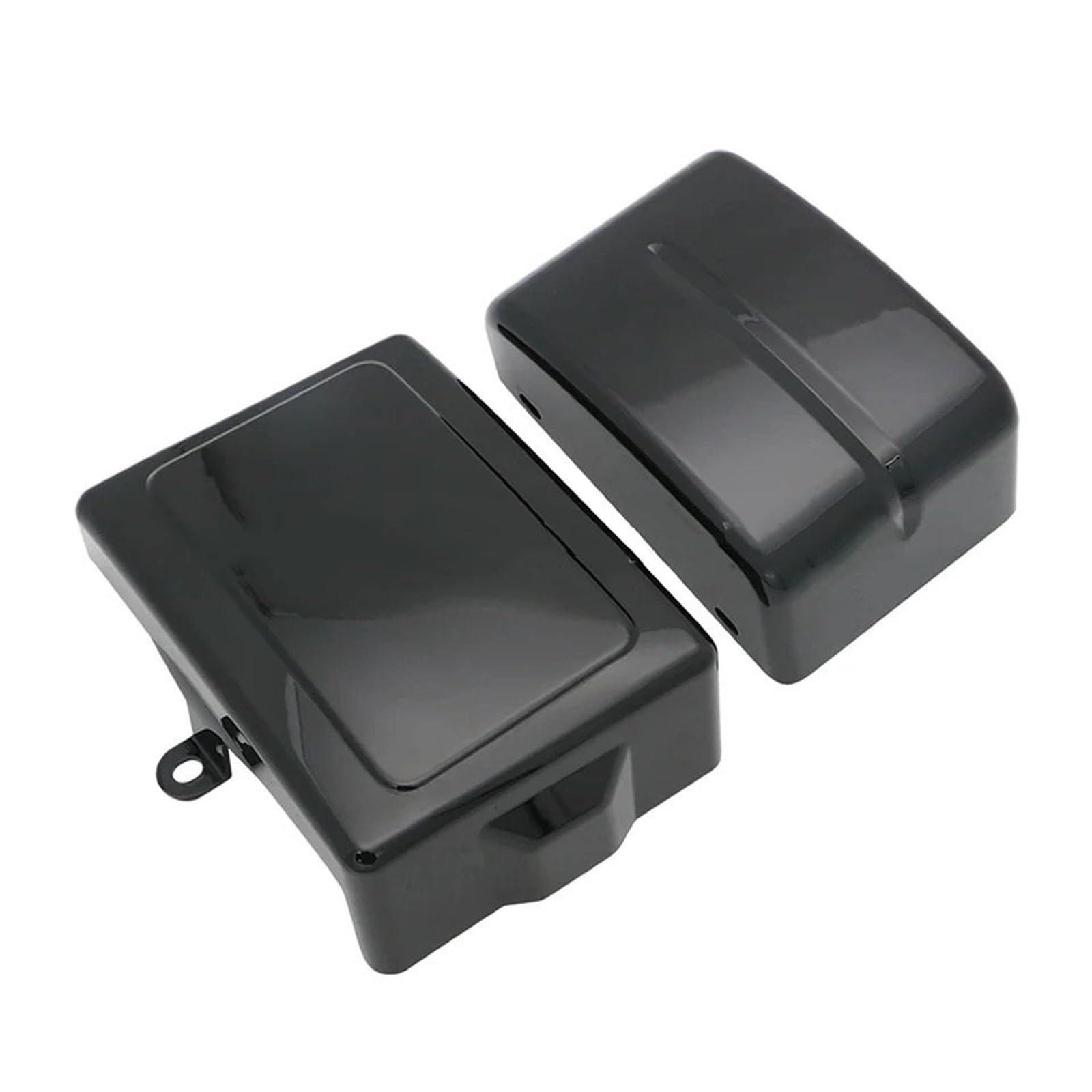 Motorrad Batterieabdeckung Verkleidung Batterie Side Abdeckung Fit Für Harley Dyna Fat Bob Switch FLD Super Wide Glide FXD FXDWG Street Bob FXDB Batterieseitenabdeckung(Gloss Black) von LCQSYE