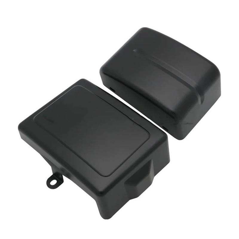 Motorrad Batterieabdeckung Verkleidung Batterie Side Abdeckung Fit Für Harley Dyna Fat Bob Switch FLD Super Wide Glide FXD FXDWG Street Bob FXDB Batterieseitenabdeckung(Matte Black) von LCQSYE