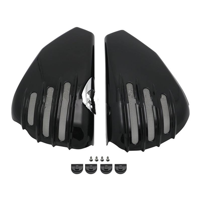 Motorrad Batterieabdeckung Zubehör Batterie Side Verkleidung Abdeckungen Fit Für Harley Davidson 2003-2022 Sportster XL 1200 883 ACHTUNDVIERZIG XL883 XL1200 Batterieseitenabdeckung(Glossy Black(14-22) von LCQSYE