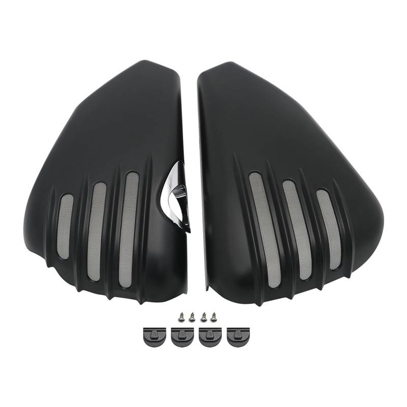 Motorrad Batterieabdeckung Zubehör Batterie Side Verkleidung Abdeckungen Fit Für Harley Davidson 2003-2022 Sportster XL 1200 883 ACHTUNDVIERZIG XL883 XL1200 Batterieseitenabdeckung(Matte Black (04-13) von LCQSYE