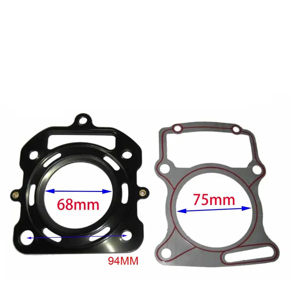 LCYSXTFZ CG250 67 mm 16 mm Kolben kompatibel mit LIFAN CG 250ccm Kolbenringdichtung für ATV Quad -Dirt -Fahrradmotorrad(Water Gasket) von LCYSXTFZ