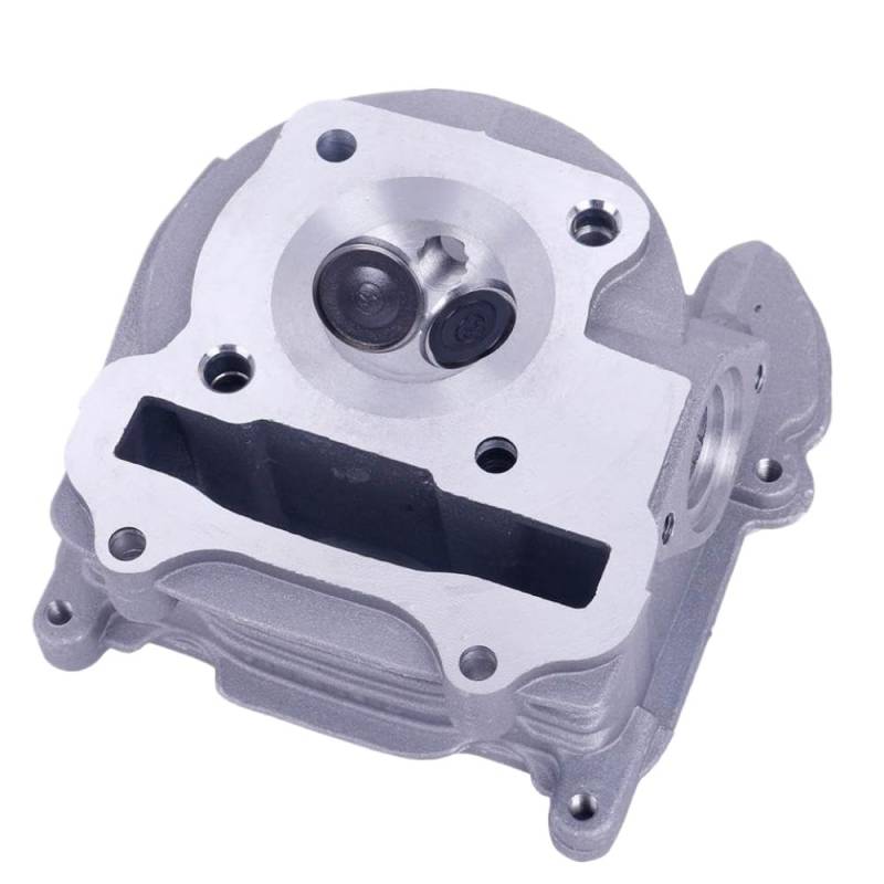LCYSXTFZ GY6 80CC 47mm Scooter Big Bohrenzylinder Rebuild-Kit mit Zylinderkopfbaugruppe kompatibel mit 139QMB 1P39QMB Moped ATV Go-Kart UTV(69mm Valves) von LCYSXTFZ