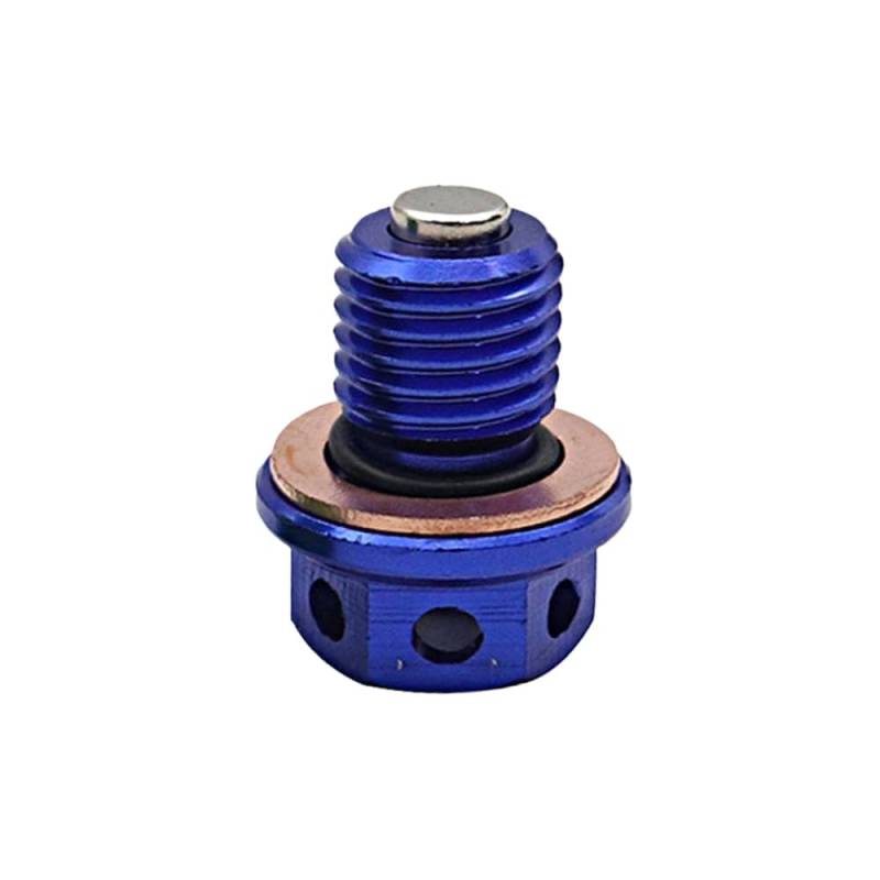 LCYSXTFZ M12X1 5 Magnetische Ölabflussstopp mit Unterlegscheibe -Dichtung kompatibel mit 50 90 110 125 140 150cc Pit Dirt Bikes Fits CRF XR Z50 CR80 -Modelle(Blue) von LCYSXTFZ