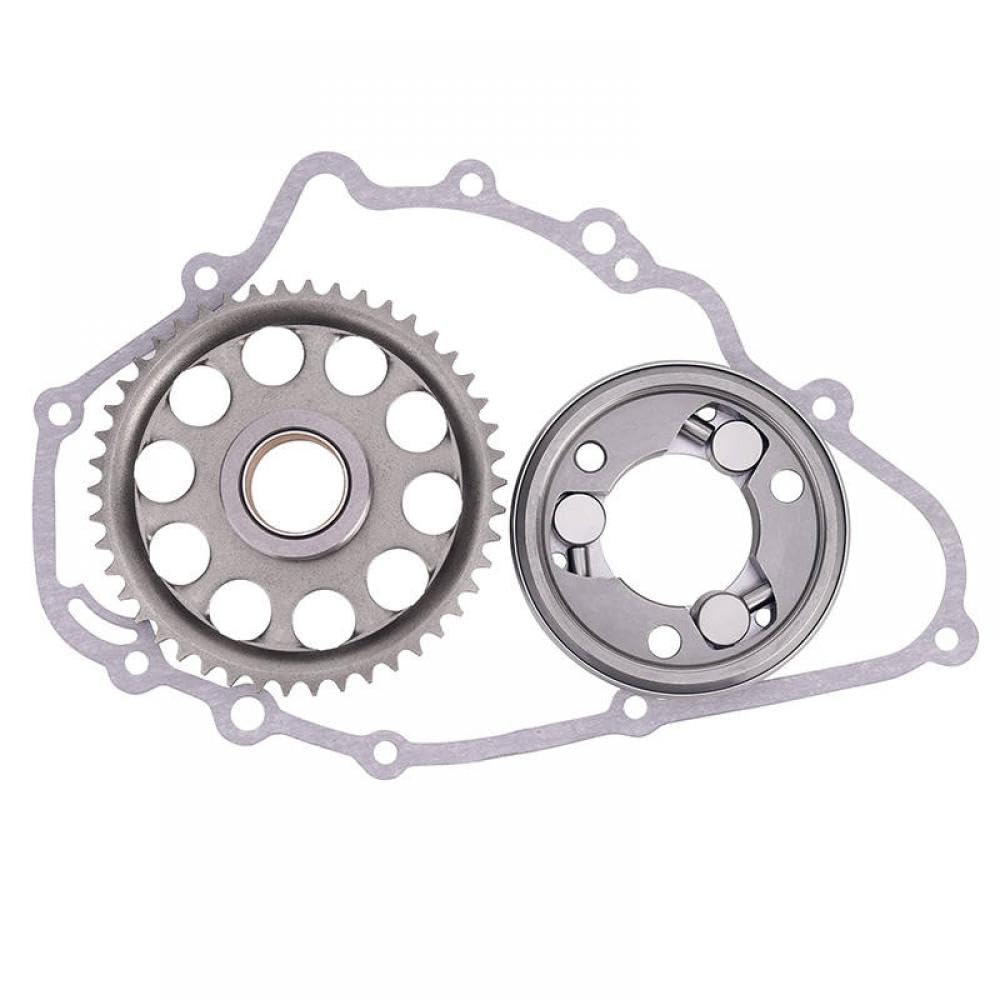 LCYSXTFZ Motorrad One-Wege-Haustarterkupplungsgedeck Schwungradbaugruppe und Dichtung kompatibel mit ER-5 ER500 454LTD EN450A EX500A EX500D EN500(1 Set) von LCYSXTFZ
