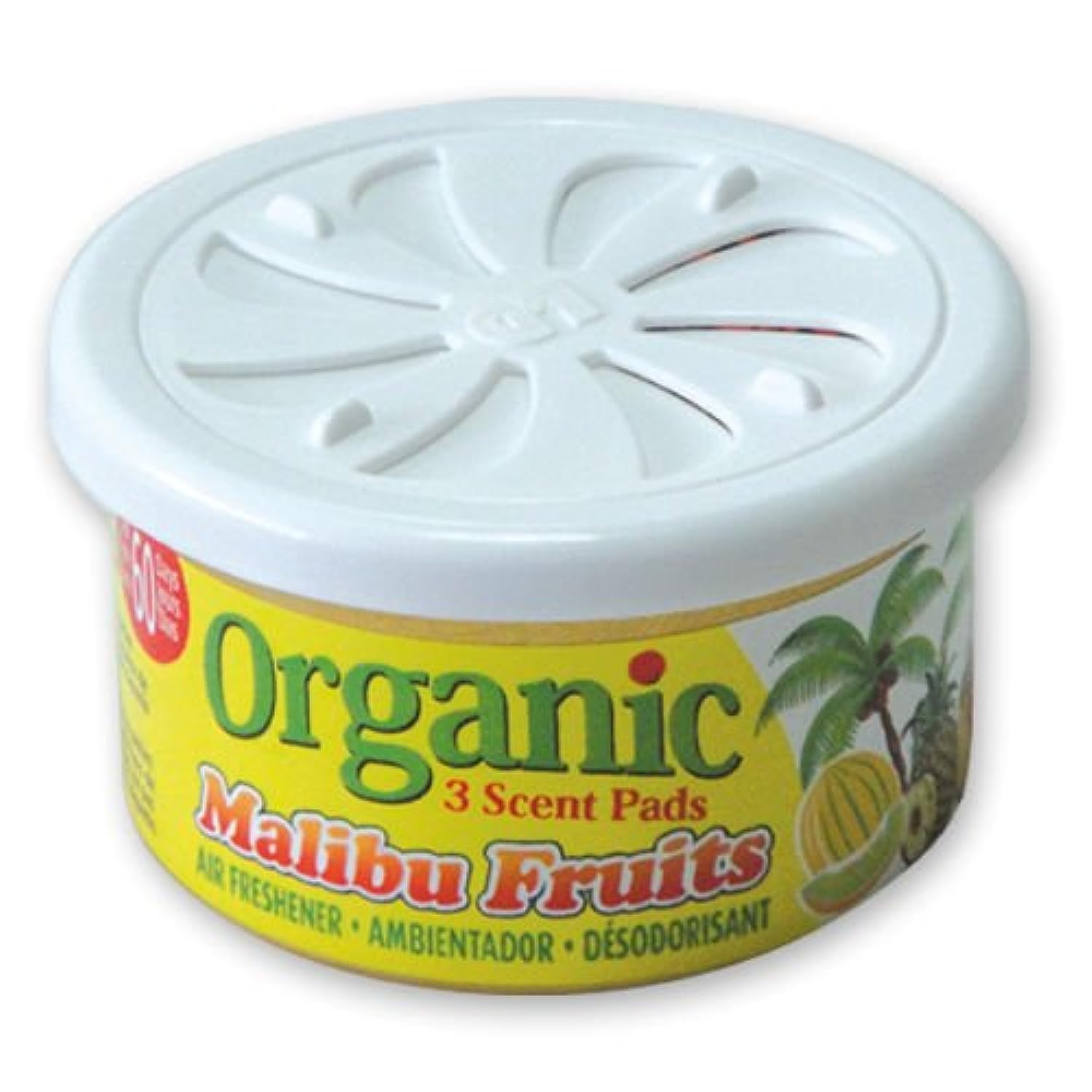 L&D Organic Scent Duftdose Malibu Fruits (Melone Tropic Mix) Lufterfrischer Autoduft von LD