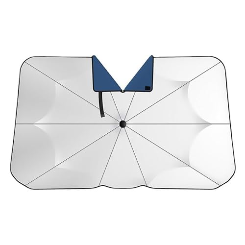 1PCS Auto Sonnenschutz Frontscheibe, für VW ID.6 ID.5 ID.4 ID.3 ID3 ID4 ID5 ID6 Foffener Mund Sommer-Sonnenschutz Wärmeisolierung, E V Blue 120CM*65CM von LDAAA