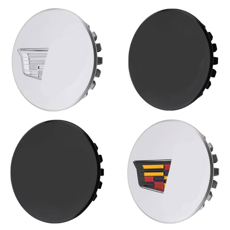 Radnabenkappen für, Radnabenkappen Felge,66mm Nabendeckel, Auto-Radnabenabdeckung, Abzeichen, DIY-freundlich für Radnaben Dekoration, gewölbtes Emblem, Mittelradnabenabdeckung (4pcs) von LDDYKZY