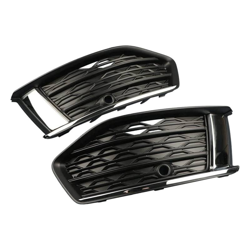 LDFREBCX 1 Paar Front Stoßstange Nebel Lampe Abdeckung Trim Rahmen Foglight Grill Kompatibel for Audi A6 C8 2019 2020 2021 4KD807648 4KD807647 von LDFREBCX