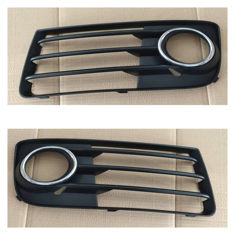 LDFREBCX 1 Paar Leitgitter Links + rechts schwarz glänzend matt Chromleiste Kompatibel for Audi TT 2011-2014 8J0807681J 8J0807682J von LDFREBCX