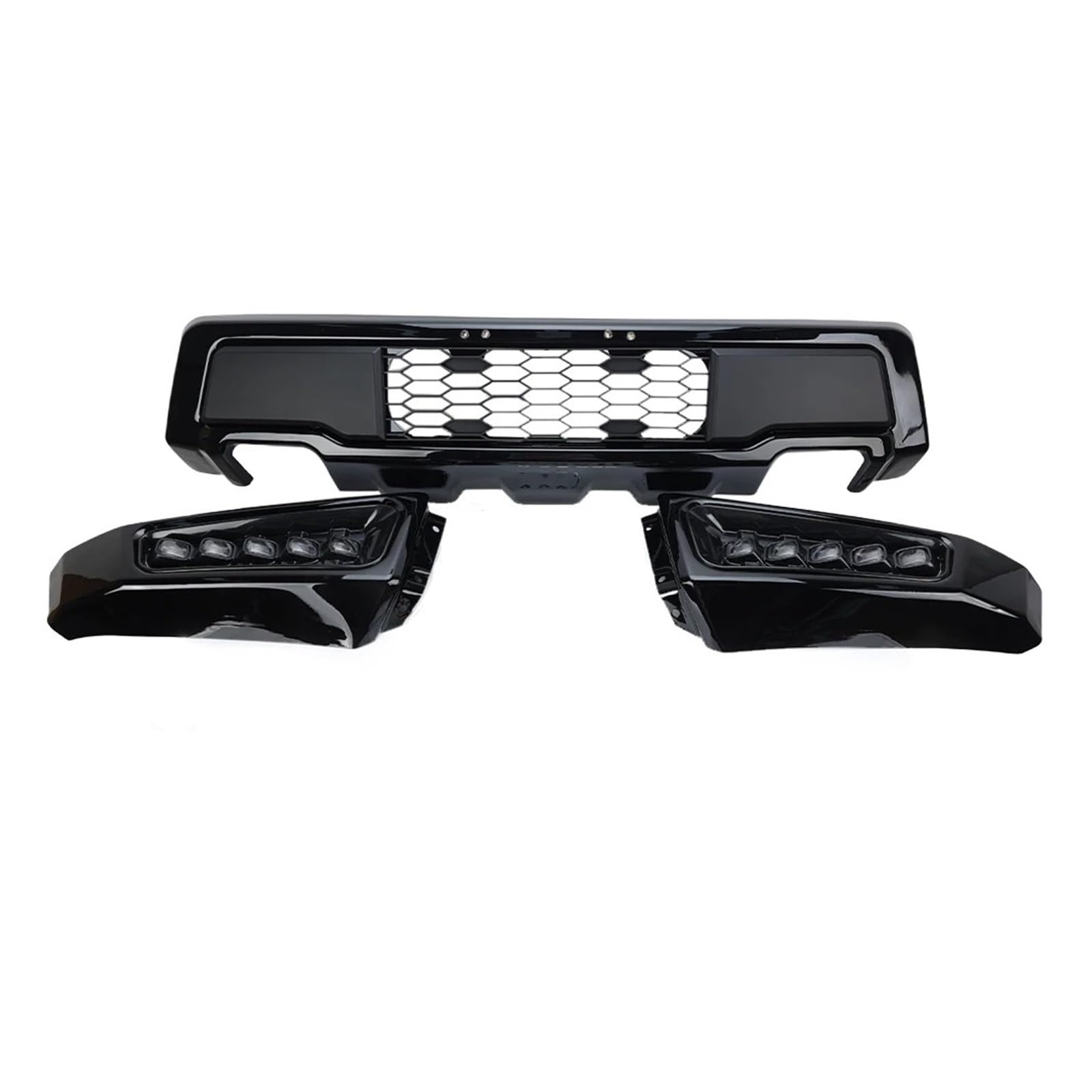 LDFREBCX 1 Set Kompatibel for Frontstoßstange im Raptor-Stil Kompatibel for F150 2015-2017 Schwarzer Ersatz mit LED-Tagfahrlicht Autozubehör LDFREBCX 1 Set Kompatibel for Frontstoßstange im Raptor-Stil Kompatibel for F150 2015-2017 Schwarzer Ersatz mit LED-Tagfahrlicht Autozubehör von LDFREBCX