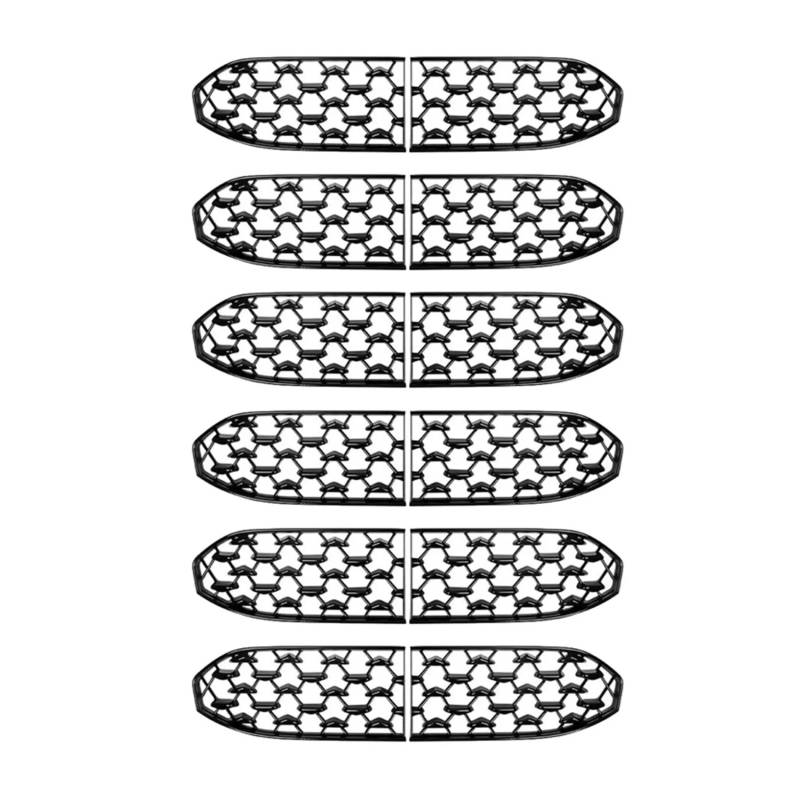 LDFREBCX 12X Auto Front Lower Grille Stoßstange Grille Abdeckung Dekoration Kompatibel for Mazda CX30 CX-30 for 2020-2021 von LDFREBCX