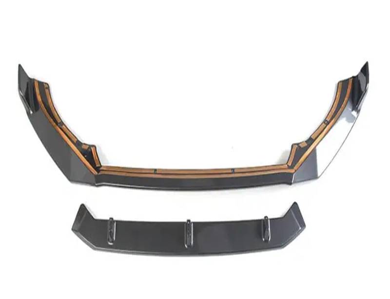 LDFREBCX 1SET ABS Auto Stoßstange Vorne Splitter Lip Spoiler Kompatibel for Volvo XC60 2018-2023 Stoßstange vorne Lip Splitter(Gray1) von LDFREBCX