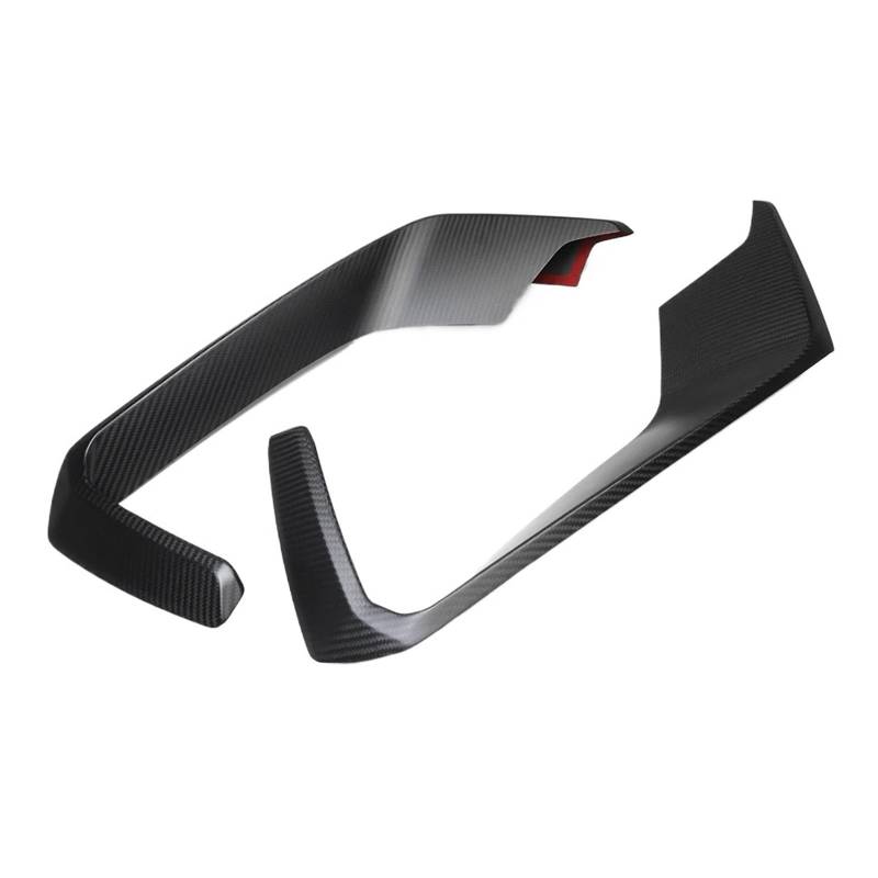 LDFREBCX 2 STÜCKE Stoßstangen-Seiten-Lufteinlass-Entlüftungsabdeckungsverkleidung Kompatibel mit Mustang Dark Horse S650 2024+ Kohlefaser-Auto-Nebelscheinwerferverkleidung(Matte Carbon Fiber) von LDFREBCX