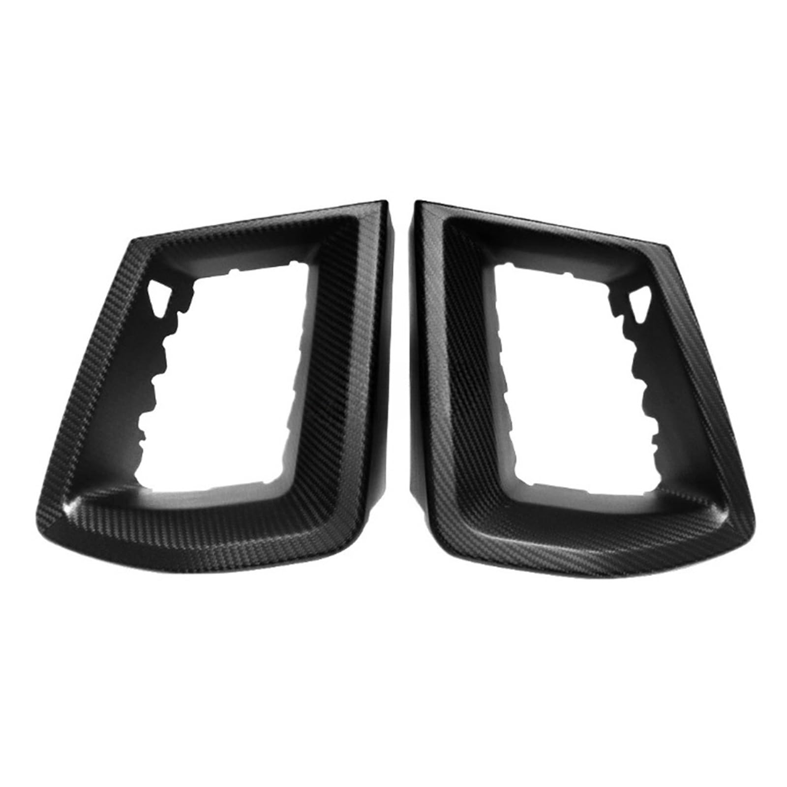 LDFREBCX 2-teiliges Auto-Frontgrill-Lufteinlass-Seitenauslass-Entlüftungsabdeckungs-Trimm, kompatibel mit Mustang GT S650 Dark Horse 2024+, Mattes Carbon-Äußeres(GT Version) von LDFREBCX