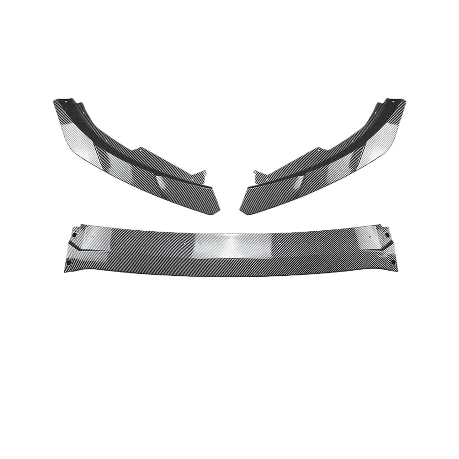 LDFREBCX 3 STÜCKE Auto Frontstoßstange Lip Spoiler Splitter Kompatibel for Focus MK4 ST Line 2019-2021 Pre-LCI ABS Schwarz Diffusor Tuning Glanz(Carbon Look) von LDFREBCX