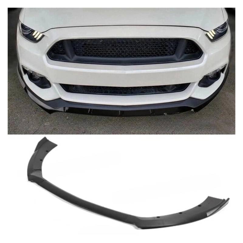 LDFREBCX 3 stücke Auto Front Stoßstange Splitter Lip Diffusor Spoiler Kompatibel for Mustang 2015 2016 2017 Carbon Look/Schwarz Stoßstange(Matte Black) von LDFREBCX