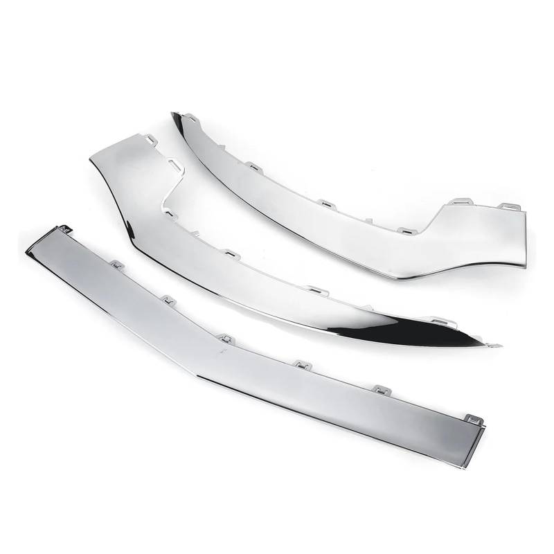 LDFREBCX 3-teiliges Auto-Frontstoßstangen-Lippen-Body-Kit Spoiler-Splitter-Diffusor-Lippe Kompatibel for Mercedes Benz W207 A207 C207 E-Klasse E320 E350 2014-2016(Chrome Silver) von LDFREBCX