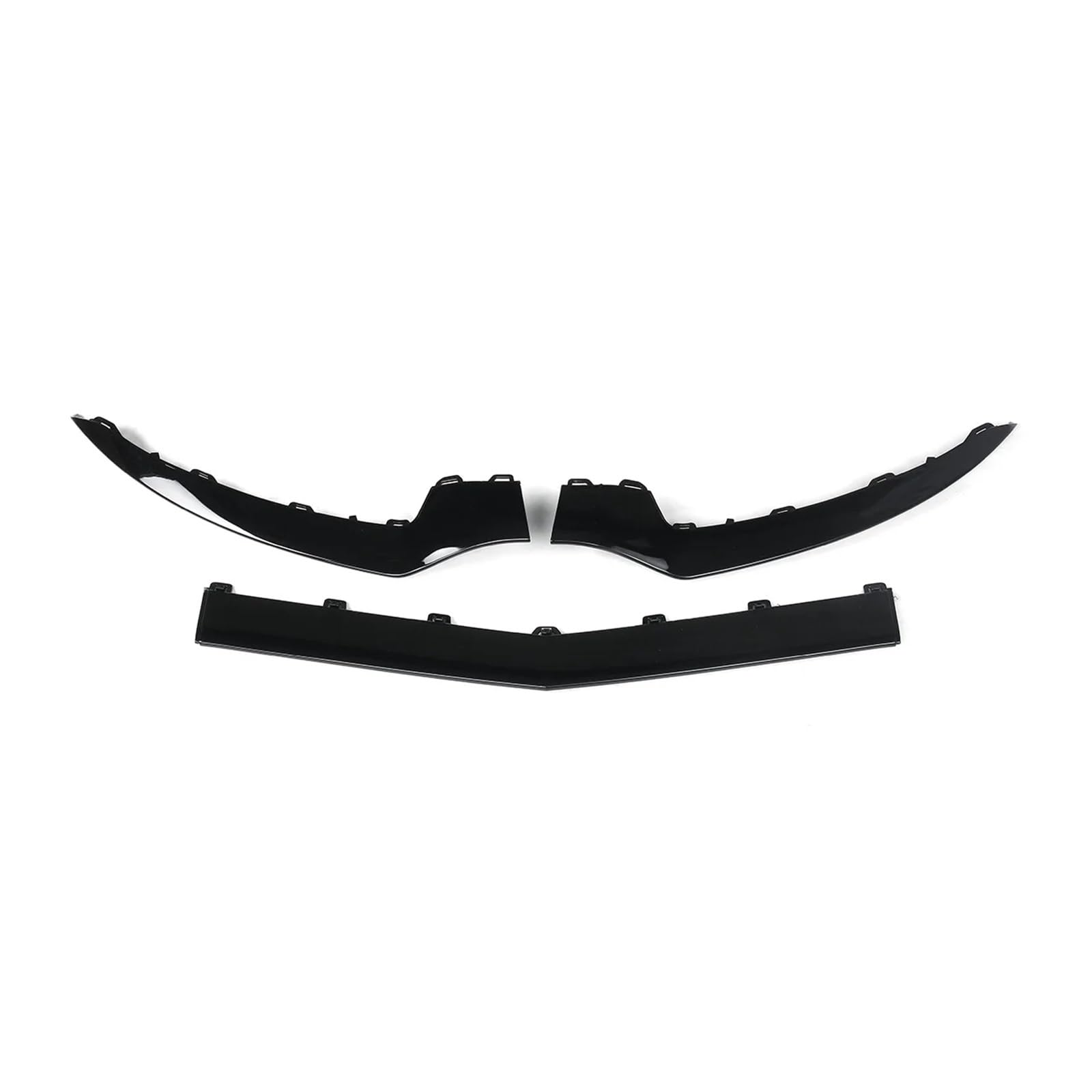 LDFREBCX 3-teiliges Auto-Frontstoßstangen-Lippen-Body-Kit Spoiler-Splitter-Diffusor-Lippe Kompatibel for Mercedes Benz W207 A207 C207 E-Klasse E320 E350 2014-2016(Glossy black1) von LDFREBCX
