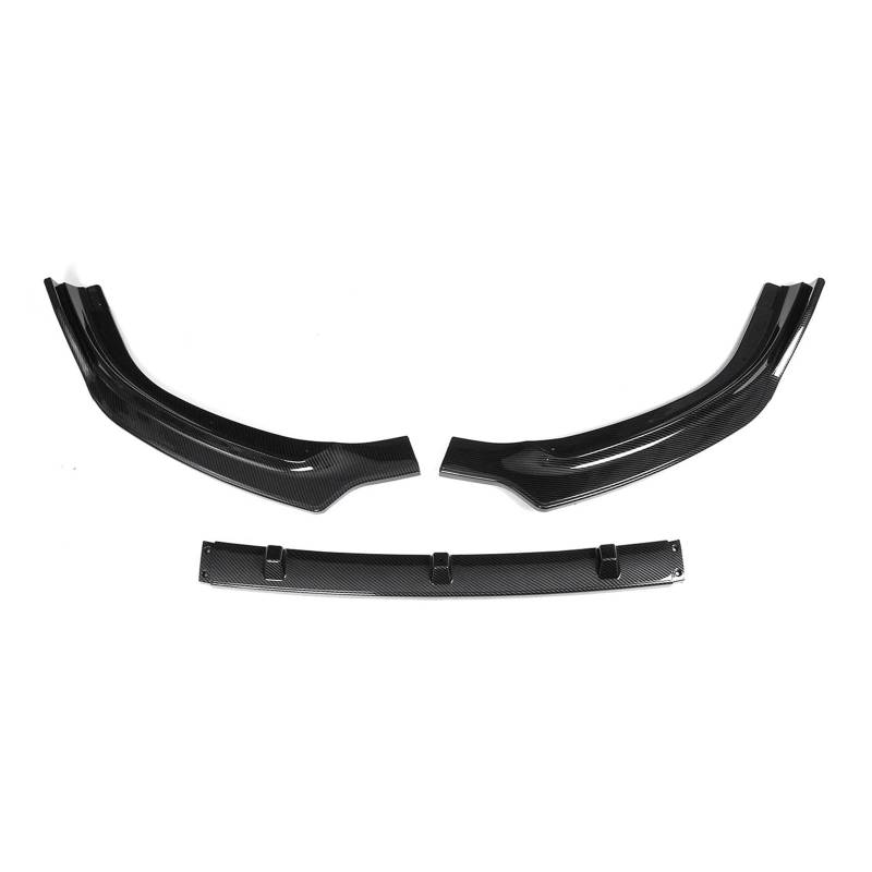 LDFREBCX 3PCS Auto Front Stoßstange Splitter Lip Diffusor Kompatibel for Toyota Highlander 2017-2019 Stoßstange Lip Deflector Lippen Spoiler(CF Look) von LDFREBCX