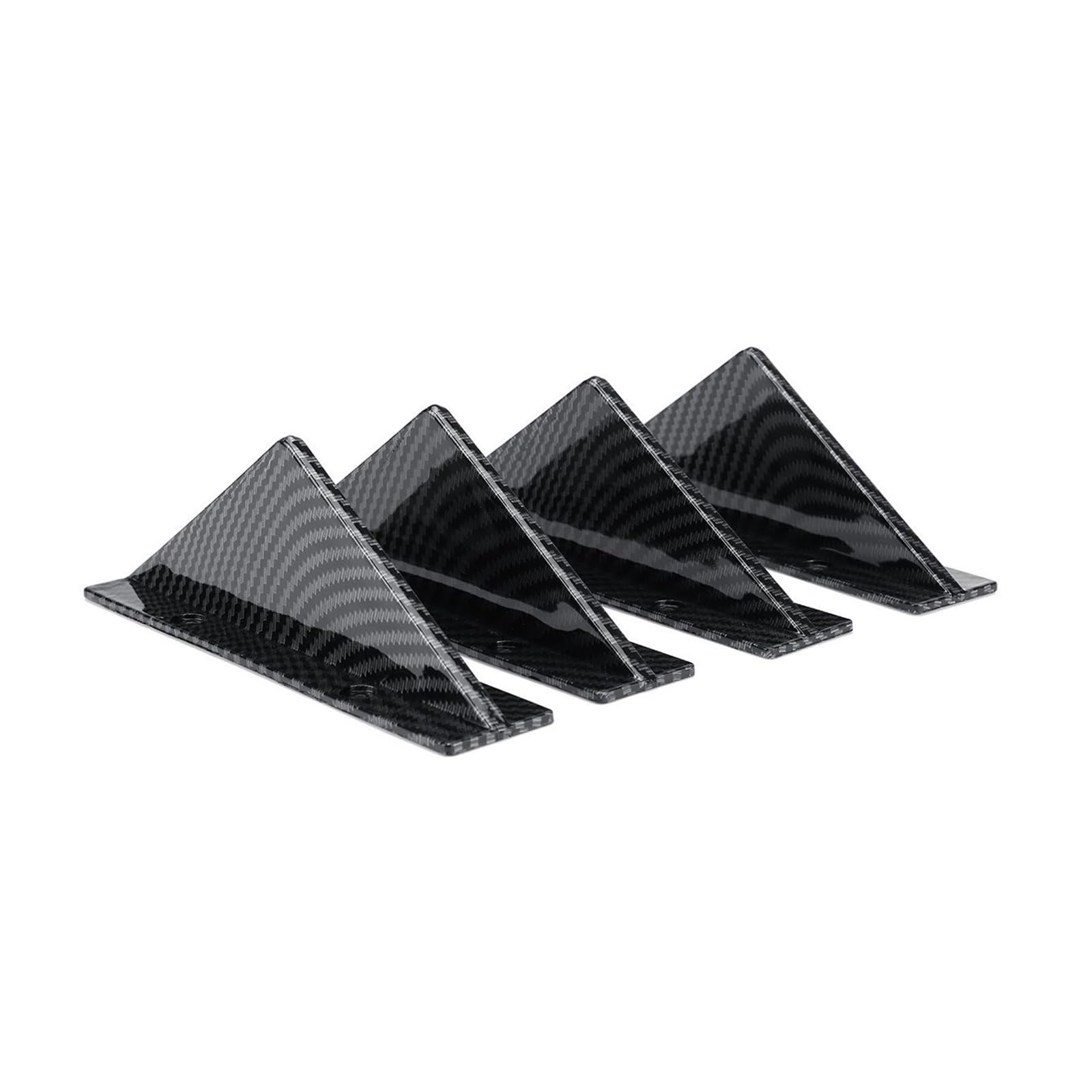 LDFREBCX 4X Universal Auto Heckstoßstange Lip Spoiler Diffusor Haifischflossen Kompatibel for Civic Kompatibel for Accord Kompatibel for Mazda Kompatibel for Subaru(Carbon Fiber Look) von LDFREBCX