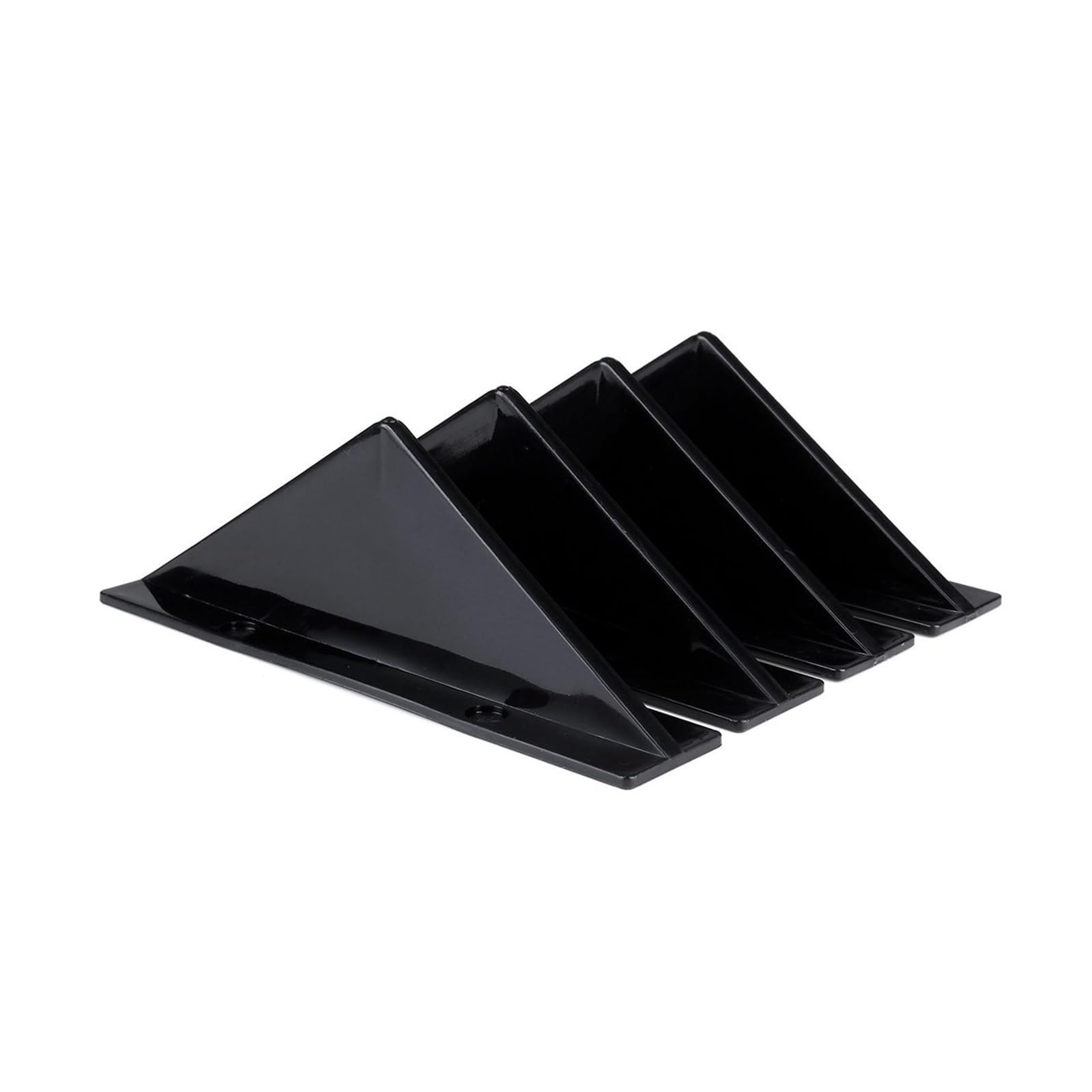 LDFREBCX 4X Universal Auto Heckstoßstange Lip Spoiler Diffusor Haifischflossen Kompatibel for Civic Kompatibel for Accord Kompatibel for Mazda Kompatibel for Subaru(Glossy Black) von LDFREBCX