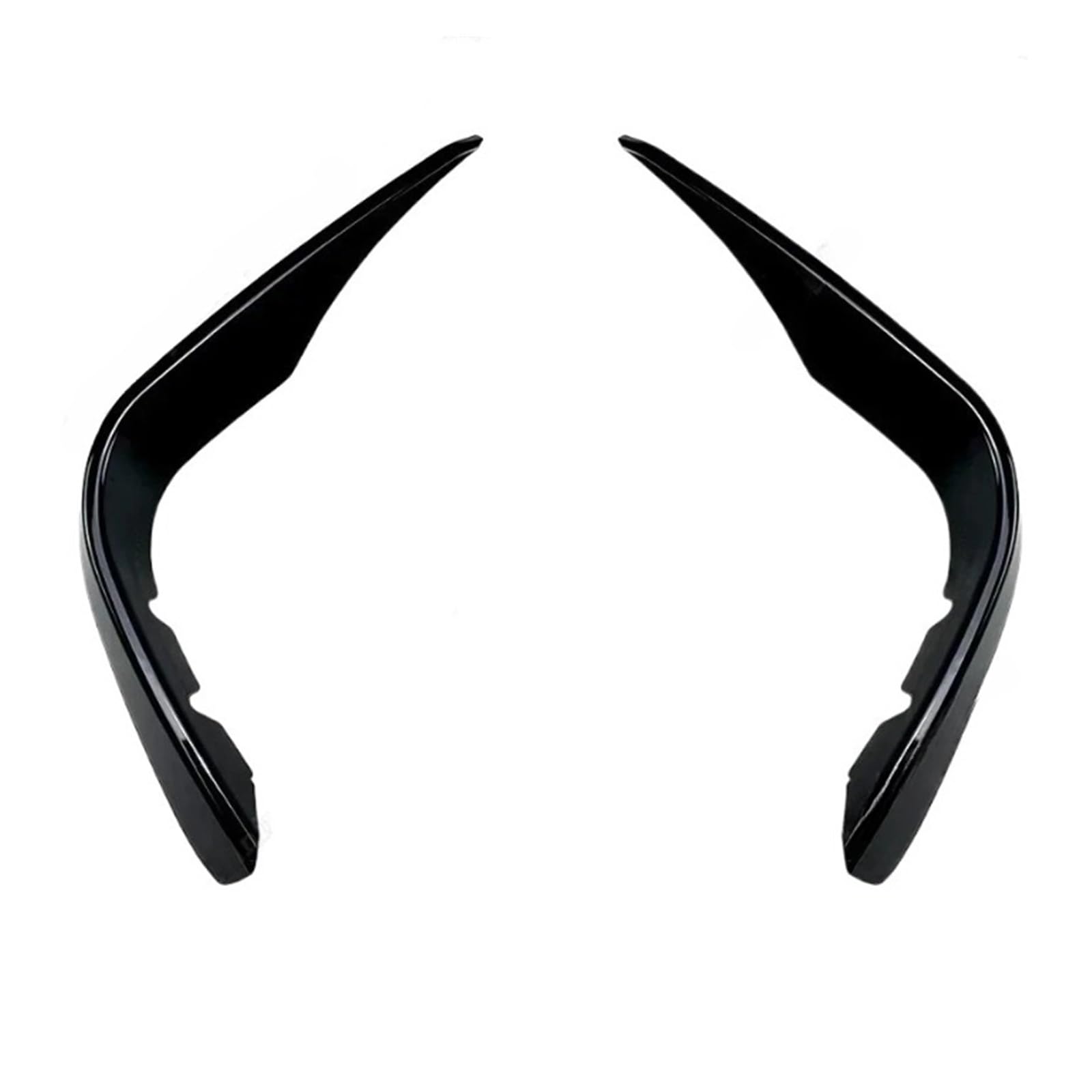 LDFREBCX ABS-Auto-Frontstoßstangensplitter-Spoiler, kompatibel for Mercedes Benz GLC-Klasse X253 GLC260 300 GLC43 AMG 2016–2019, Nebelscheinwerferverkleidung, Windmesser(2Pcs Gloss Black) von LDFREBCX