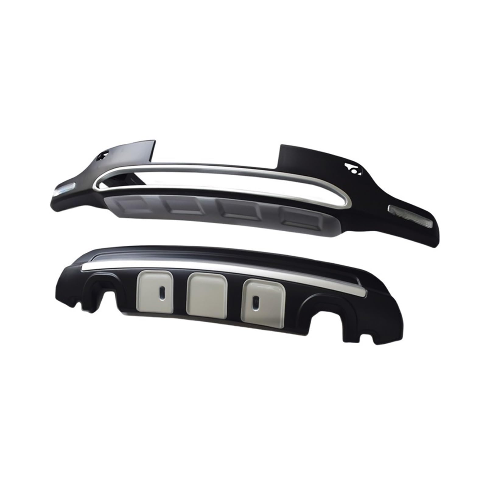 LDFREBCX ABS Vorne Und Hinten Stoßstange Wache Stoßstange Bar Kompatibel for Lexus RX270 2009-2011 Stoßstange Lip Spoiler(Front and Rear) von LDFREBCX