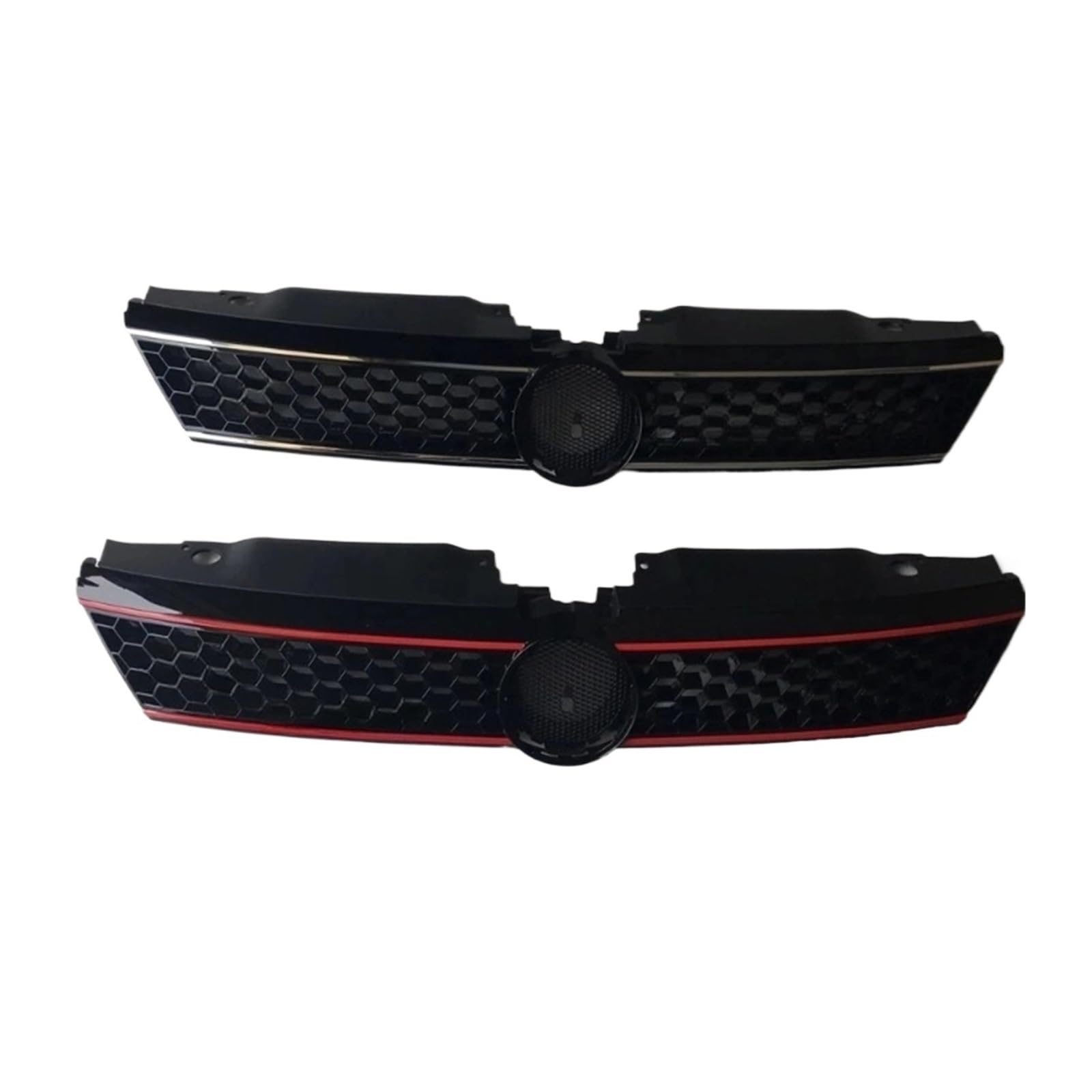LDFREBCX ABS-Wabengitter-Mittelgrill, Frontstoßstangengrill, kompatibel mit VW Jetta MK6 for 2011–2014(Orange1) von LDFREBCX