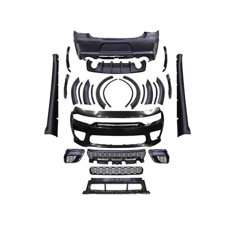 LDFREBCX Auto-Diffusor-Stoßstangenteile, kompatibel mit SRT Hellcat WideBody, kompatibel mit Dodge Charger 2015+, Karosserie-Kits for Autos von LDFREBCX