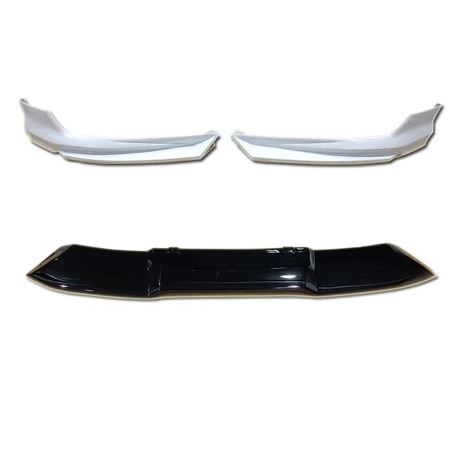 LDFREBCX Auto Front Stoßstange Diffusor Kompatibel for Volvo S60 V60 Limousine 2020-2023 Front Stoßstange Spoiler Diffusor Splitter Lip(White Black) von LDFREBCX