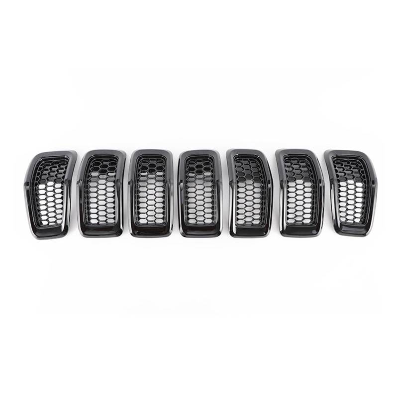 LDFREBCX Auto Front Stoßstange Grille Kompatibel for Jeep Cherokee for 2014-2018 Grille Mesh(1 Set Black) von LDFREBCX