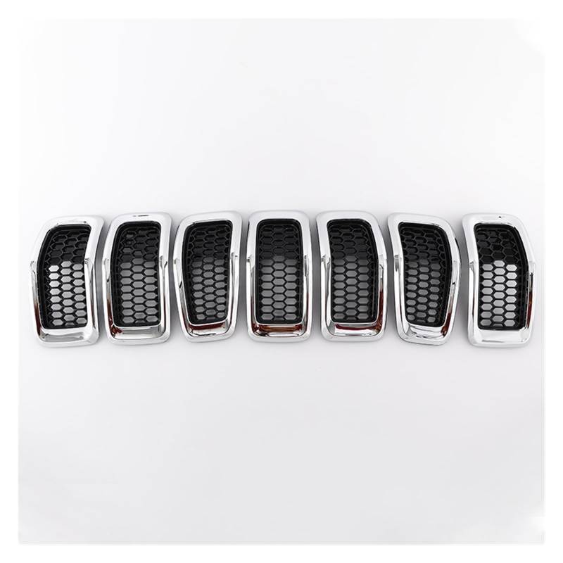 LDFREBCX Auto Front Stoßstange Grille Kompatibel for Jeep Cherokee for 2014-2018 Grille Mesh(1 Set White) von LDFREBCX