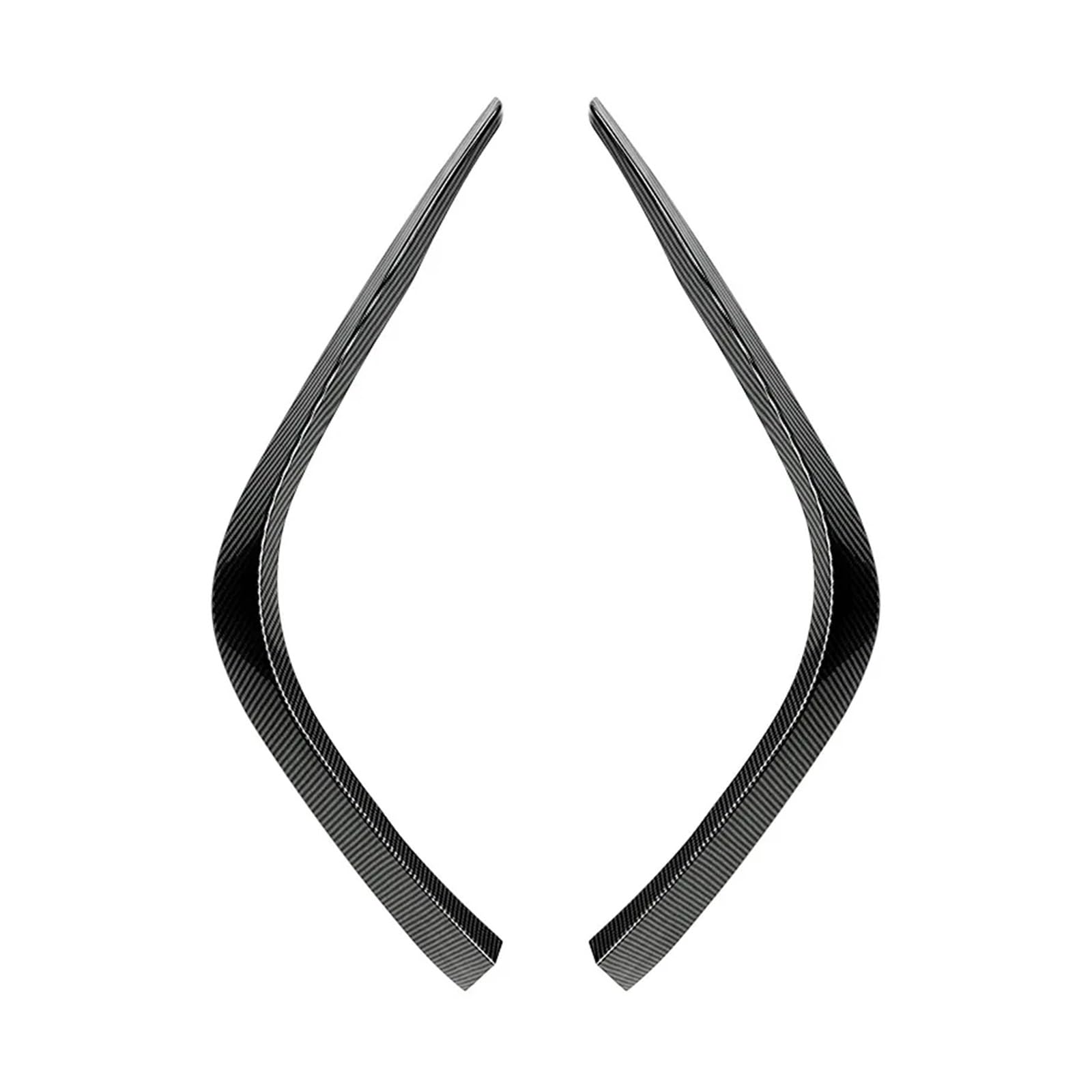 LDFREBCX Auto Front Stoßstange Splitter Seite Spoiler Air Vent Wind Messer Kompatibel for Toyota Camry 8th 2018-2020 Kühlergrill Rahmen Trim(Carbon Look) von LDFREBCX