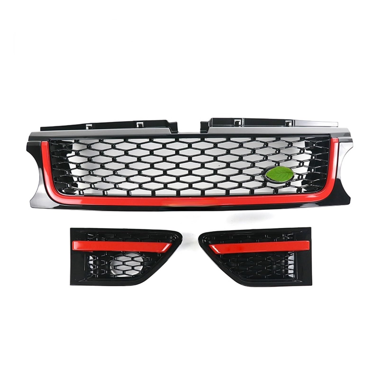 LDFREBCX Auto Frontgrill Grill + Air Flow Vent Kotflügel Kit Kompatibel for Land Rover Range Rover Sport 2010-2013 L320 Schwarz Rot LDFREBCX Auto Frontgrill Grill + Air Flow Vent Kotflügel Kit Kompatibel for Land Rover Range Rover Sport 2010-2013 L320 Schwarz Rot von LDFREBCX