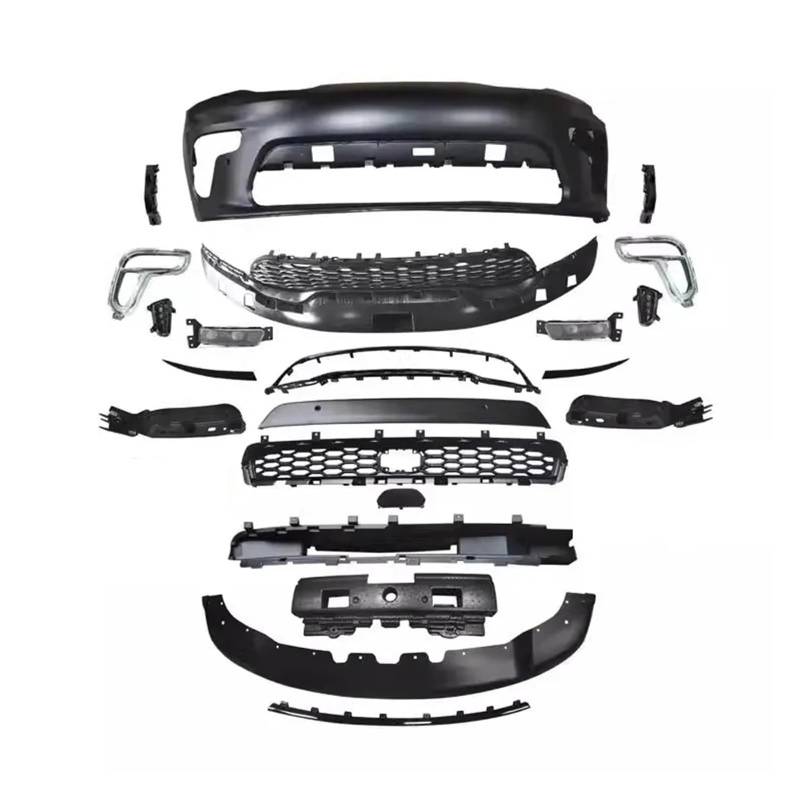 LDFREBCX Auto Frontstoßstange Kühlergrill Maske Motorhaube Nebelscheinwerfer Feame Montage Kompatibel for Dodge Durango 2021-2023 Modifizierter Body Kit Autozubehör(Front Bumper) von LDFREBCX