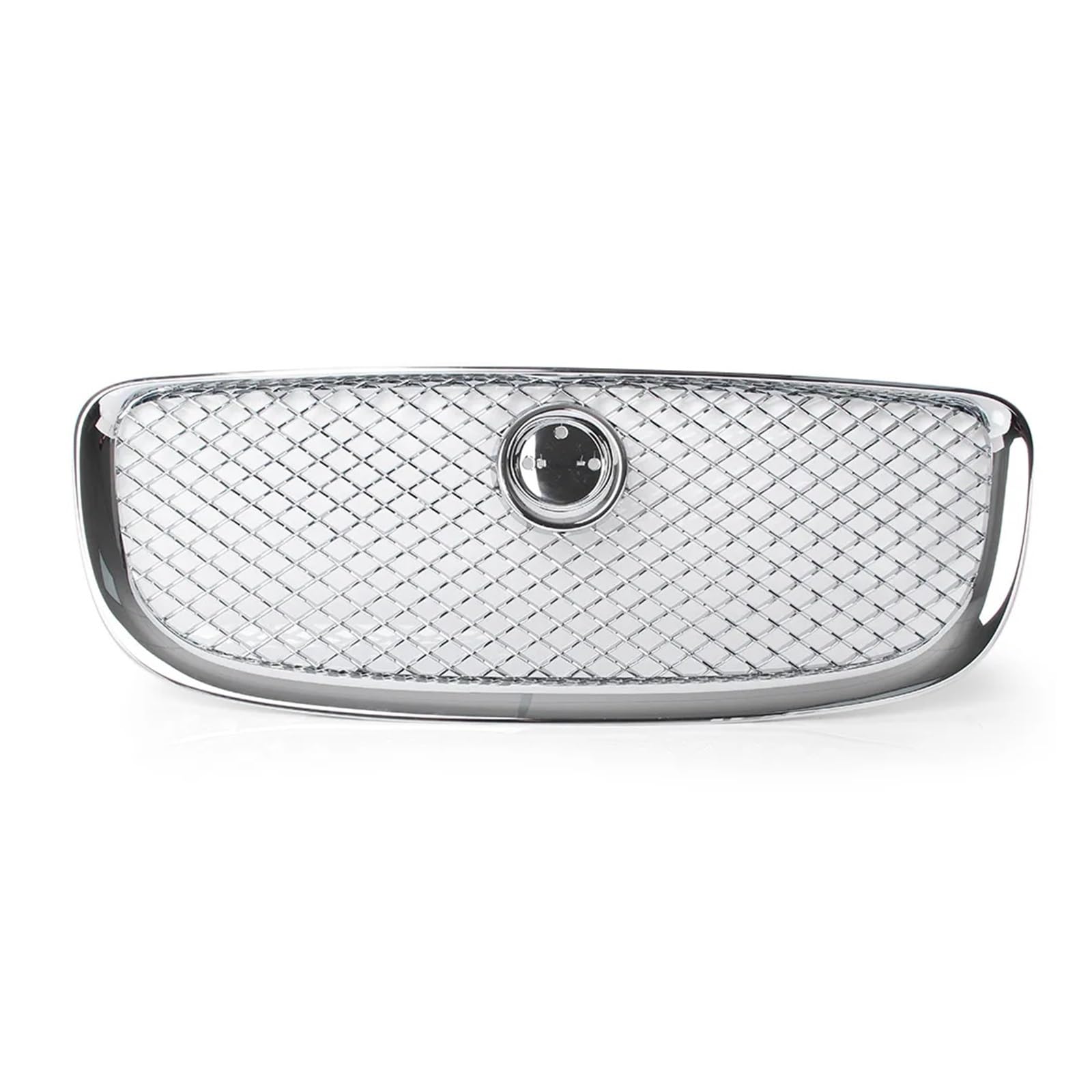 LDFREBCX Auto Frontstoßstange Mesh Grille Kompatibel for Jaguar XJ XJR X351 for 2010-2015 Upper Racing Grill Ersatz(Silver) von LDFREBCX