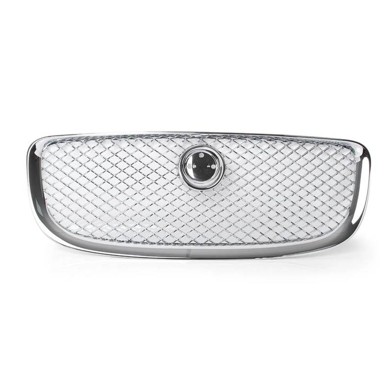 LDFREBCX Auto Frontstoßstange Mesh Grille Kompatibel for Jaguar XJ XJR X351 for 2010-2015 Upper Racing Grill Ersatz(Silver) von LDFREBCX