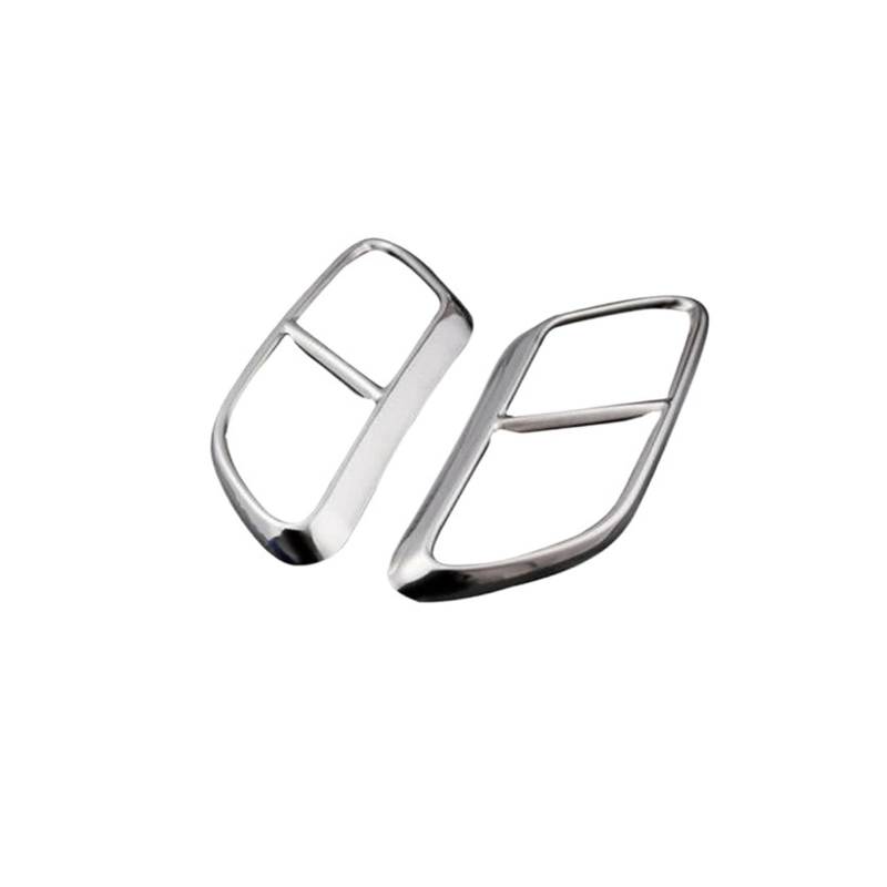 LDFREBCX Auto-Heckendrohr-Auspuff-Schalldämpfer-Abdeckungsverkleidung Kompatibel for Volvo XC60 XC 60 2018 Edelstahl-Auto-Heckstoßstangenverkleidung von LDFREBCX