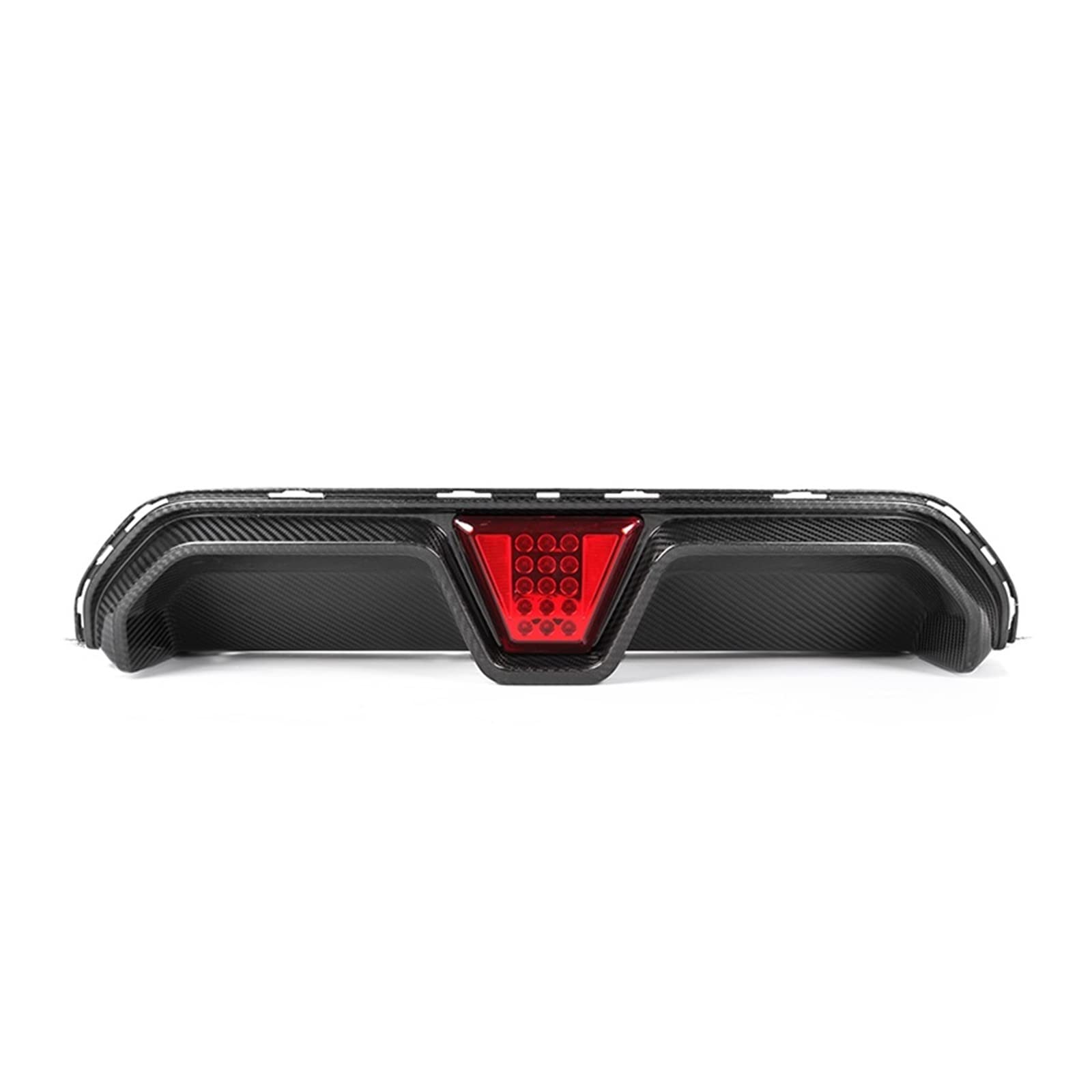 LDFREBCX Auto-Heckstoßstangen-Diffusorlippe mit Kinn und LED-Bremslicht, kompatibel mit BMW 5er F90 M5 Competition 2020+, Stoßstangen-Diffusorverkleidung aus Echtkohlefaser(with Light) von LDFREBCX