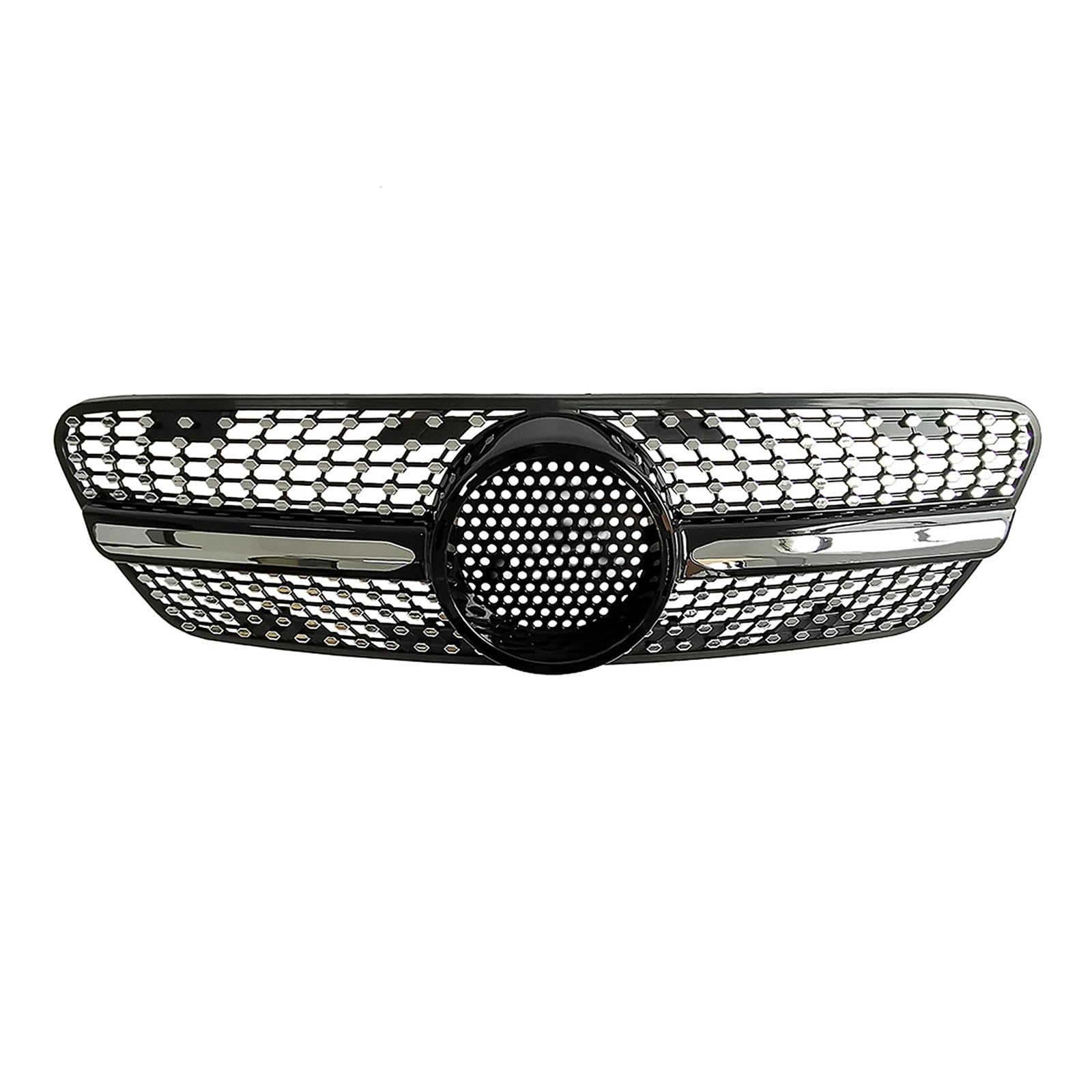 LDFREBCX Auto Kühlergrill Grill Kompatibel for Mercedes-Benz W163 ML Klasse 1999-2004 Kompatibel for ML350 ML500 ML320 GT Schwarz Stoßstange Haube Mesh W(Diamond Black) von LDFREBCX