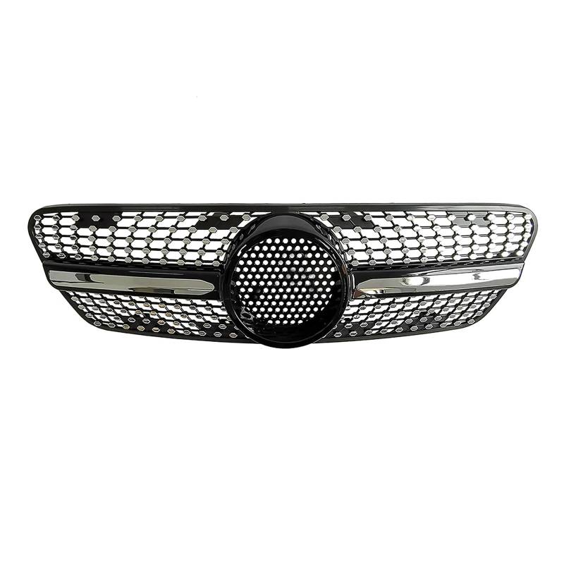 LDFREBCX Auto Kühlergrill Grill Kompatibel for Mercedes-Benz W163 ML Klasse 1999-2004 Kompatibel for ML350 ML500 ML320 GT Schwarz Stoßstange Haube Mesh W(Diamond Black) von LDFREBCX
