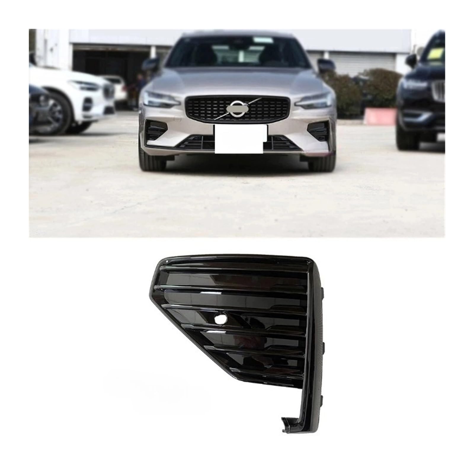 LDFREBCX Auto Kühlergrill Mesh Kompatibel for Volvo S60 OE 32227026 322270027 Raytheon Front Stoßstange Nebel Iight Rahmen Original(The Left) von LDFREBCX